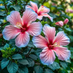 Гибискус садовый Тропикал Сан купить по цене от 293р. в интернет-магазине «Посадика» с доставкой почтой в в Орске и по всей России – [изображение №1].